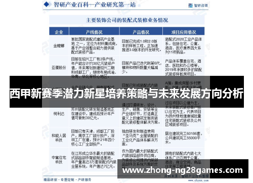 西甲新赛季潜力新星培养策略与未来发展方向分析